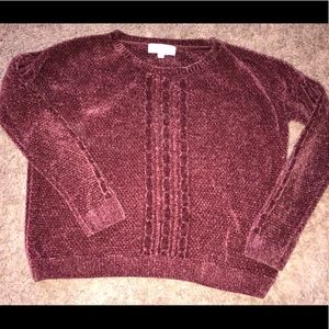 New gorgeous velor/ velvet feel sweater! Stunning